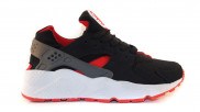 КРОССОВКИ NIKE AIR HUARACHE BLACK WITH RED/WHITE ЖЕНСКИЕ